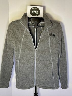 The North Face Women's Gray Full-Zip Fleece Jacket Size Medium